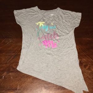 Grey short sleeve shirt